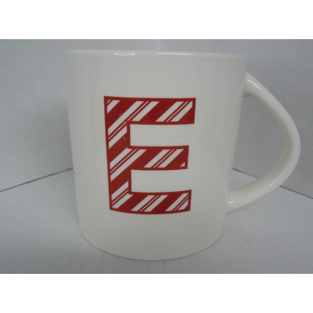 WONDERSHOP  "E" Initial Monogram  STONEWARE Coffee| Tea~14oz